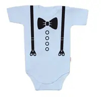 Baby Nellys Body krátký rukáv, Elegán - sv. modré vel.  80