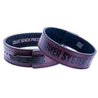 Power System Fitness opasek s přezkou Full Power 3810  červený - M