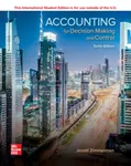 ISE Accounting for Decision Making and Control - Jerold Zimmerman