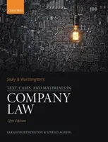 Sealy & Worthington's Text, Cases, and Materials in Company Law - Sarah  Worthington, Sinead  Agnew