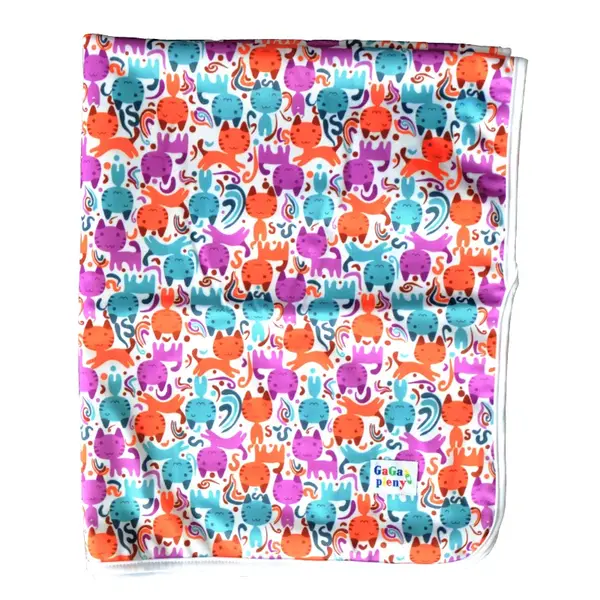 GaGa's pleny Dětská deka Barevné kočky