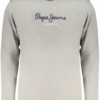 Šedé tričko s dlhým rukávom Pepe Jeans
