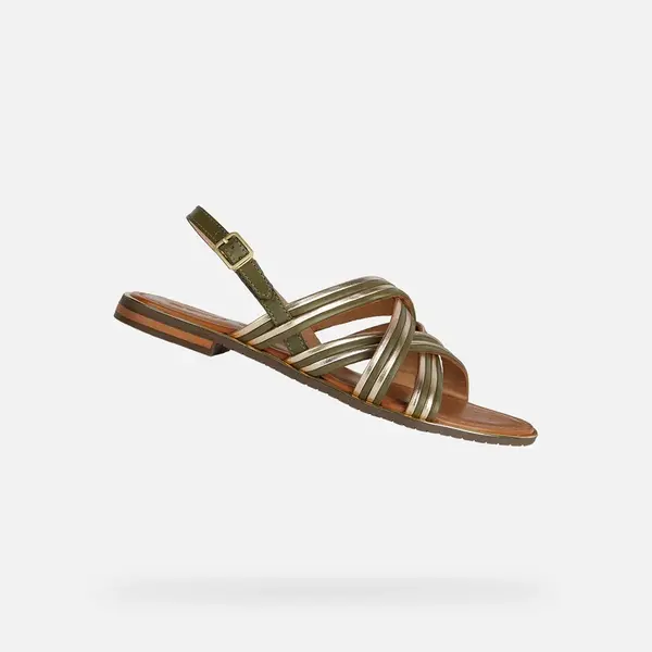 Green Women's Sandals Geox Sozy Plus - Ladies