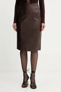 Kožená sukně Herve Leger Estella