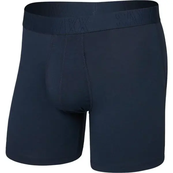 SAXX DROPTEMP COOLING COTTON BOXER BRIEF FLY Pánské funkční boxerky, tmavě modrá, velikost