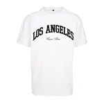 L.A. College Oversize tričko bílé