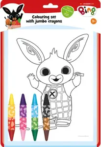 Omalovánkový set s oboustrannými voskovkami Bing