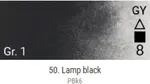 Akvarelové barvy Grand Godet – 50 Lamp Black