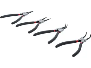 BGS Technic BGS 52100 Sada kleští na rozpěrné kroužky | 175 mm | 4dílná