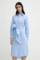 Šaty Sisley modrá barva, mini, 47ZBLV07I