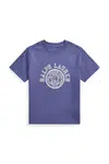 Tričko Polo Ralph Lauren tmavomodrá barva, s potiskem, 322971317002