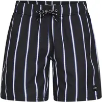 BLEND BHRICK VERTICAL STRP SWIM Pánske plavecké krátke nohavice, čierna, veľkosť