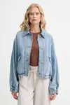 Džínová bunda Levi's JANIS UTILITY JACKET modrá barva, přechodná, 001FV