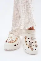 Boto Dámské Pěnové Pantofle S Přezkami Bílé Linaviela