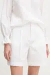 Kraťasy Marc Aurel dámské, bílá barva, high waist, 1858-2301-93419