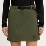 Sportovní sukně Mammut Trekkers zelená barva, mini, áčková, 1023-01100