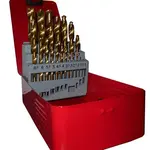 MAGG Vrtáky HSS TiN do kovu, 1,0-13 mm, sada 25 ks