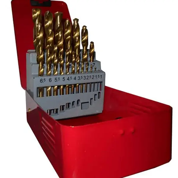 MAGG Vrtáky HSS TiN do kovu, 1,0-13 mm, sada 25 ks