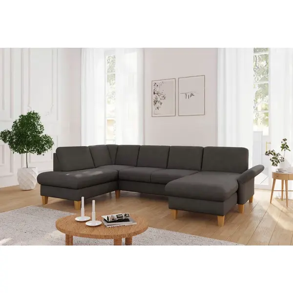 Sit & More SEDACÍ SOUPRAVA, textil, barvy grafitu