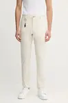 Kalhoty Paul&Shark pánské, béžová barva, jednoduché, 25414016