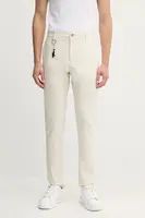 Kalhoty Paul&Shark pánské, béžová barva, jednoduché, 25414016