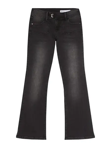 Bershka Džínsy  čierny denim