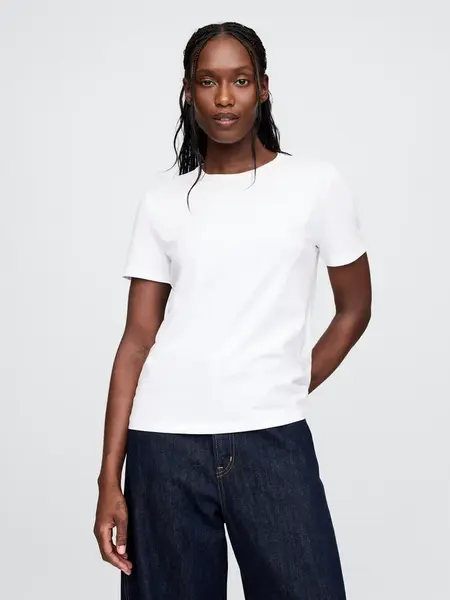 GAP Tričko organic vintage Biela