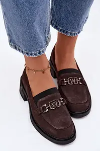 Dámské mokasíny z přírodní semišové kůže