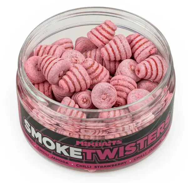 Mikbaits smoke twisters 100 ml 12 mm - chilli jahoda