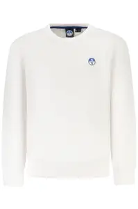 Dětská bílá mikina bez kapuce