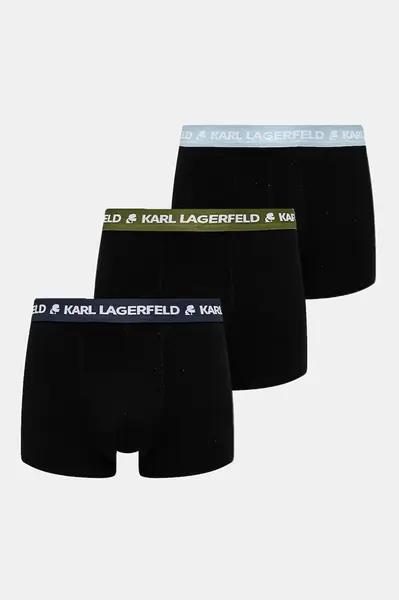 Karl Lagerfeld boxerky pánské bavlněné s elastanem 3-pack