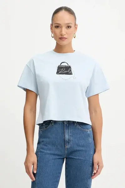 Bavlněné tričko Karl Lagerfeld