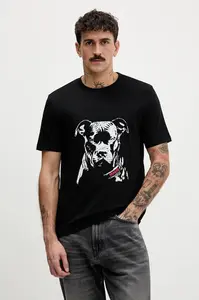 Bavlněné tričko HUGO Dubrox