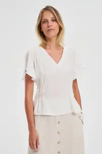 Marisse Fitted White Shirt