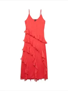 VERO MODA Letné šaty 'VMSmilla'  jasne červená