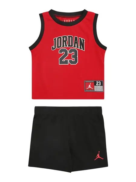 Jordan Set  sivá / červená / čierna / biela