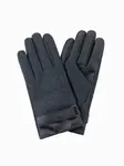 Ombre Men's elegant wool blend gloves - graphite melange