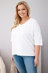 Kesi Włoski dámske bavlnené oversized plus-size tričko