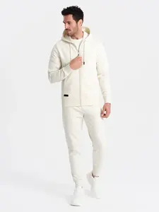 Ombre BASIC men's sweatshirt set unbuttoned sweatshirt + joggers