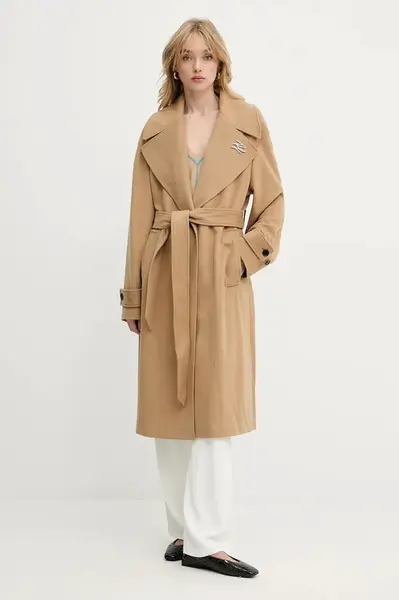 Vlněný kabát Karl Lagerfeld