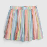 Oranžovo-modrá dievčenská pruhovaná sukňa GAP