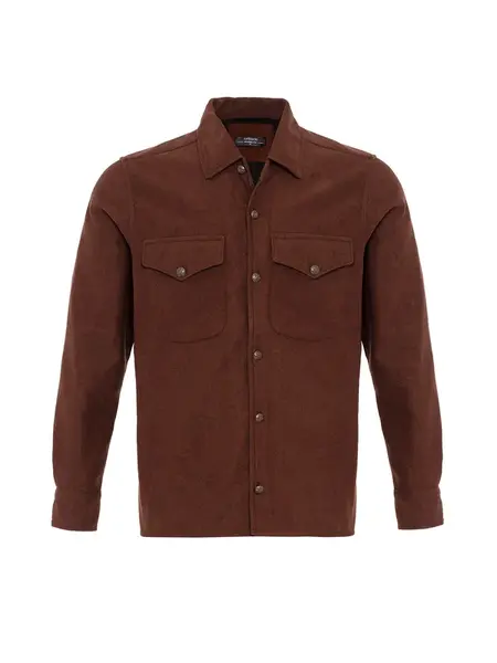Antioch Košeľa  hnedá