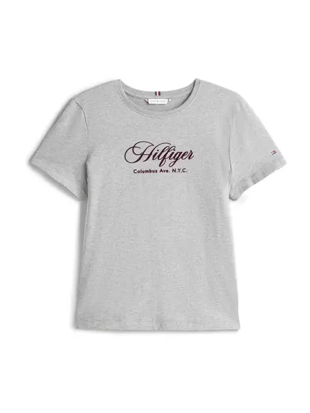 TOMMY HILFIGER Tričko  sivá / čierna