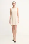 Šaty Calvin Klein Jeans béžová barva, mini, J20J225268