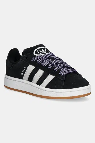 Dětské semišové sneakers boty adidas Originals CAMPUS 00s černá barva, JP7621