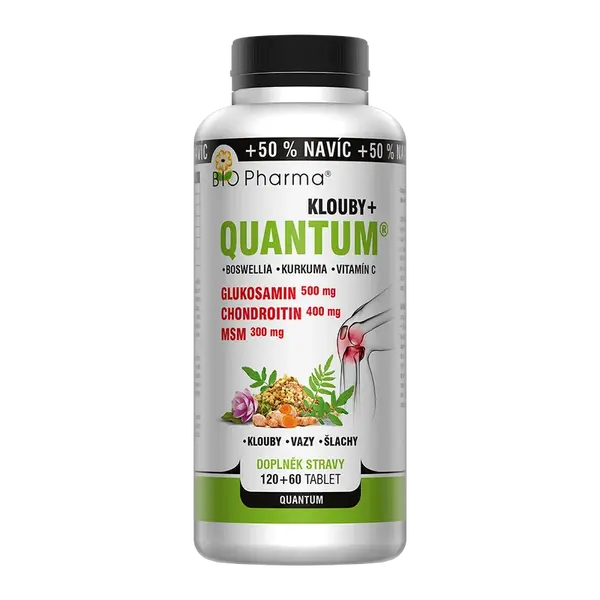 BIO PHARMA Quantum Klouby+ 6 složek 120+60 tobolek