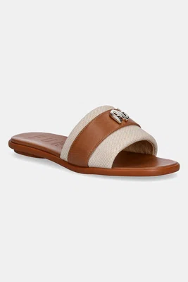Pantofle Furla Furlarch Mule dámské, hnědá barva, YJ31RCH BX3893 3904S