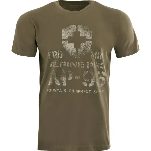 ALPINE PRO MERES Pánske tričko, tmavo zelená, veľkosť