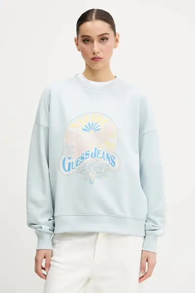 Bavlnená mikina Guess Jeans