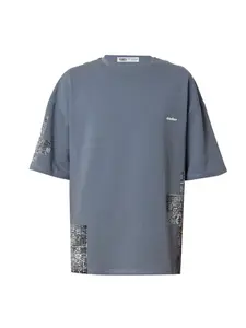 VAMOS CLO Tričko  čadičová / čierna / biela